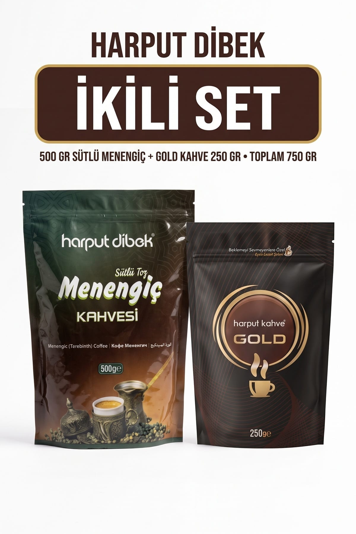0a6e8dba8f027aff.jpg İkili Set 500 gr Sütlü Toz Menengiç Kahvesi + 250 gr Gold Kahve (Toplam 750 gr) - Görsel 1