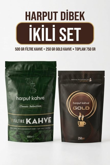 İkili Set 500 gr Filtre Kahve + 250 gr Gold Kahve (Toplam 750 gr)