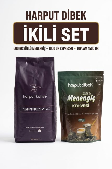 İkili Set 500 gr Menengiç Kahvesi + 1 kg Espresso Çekirdek