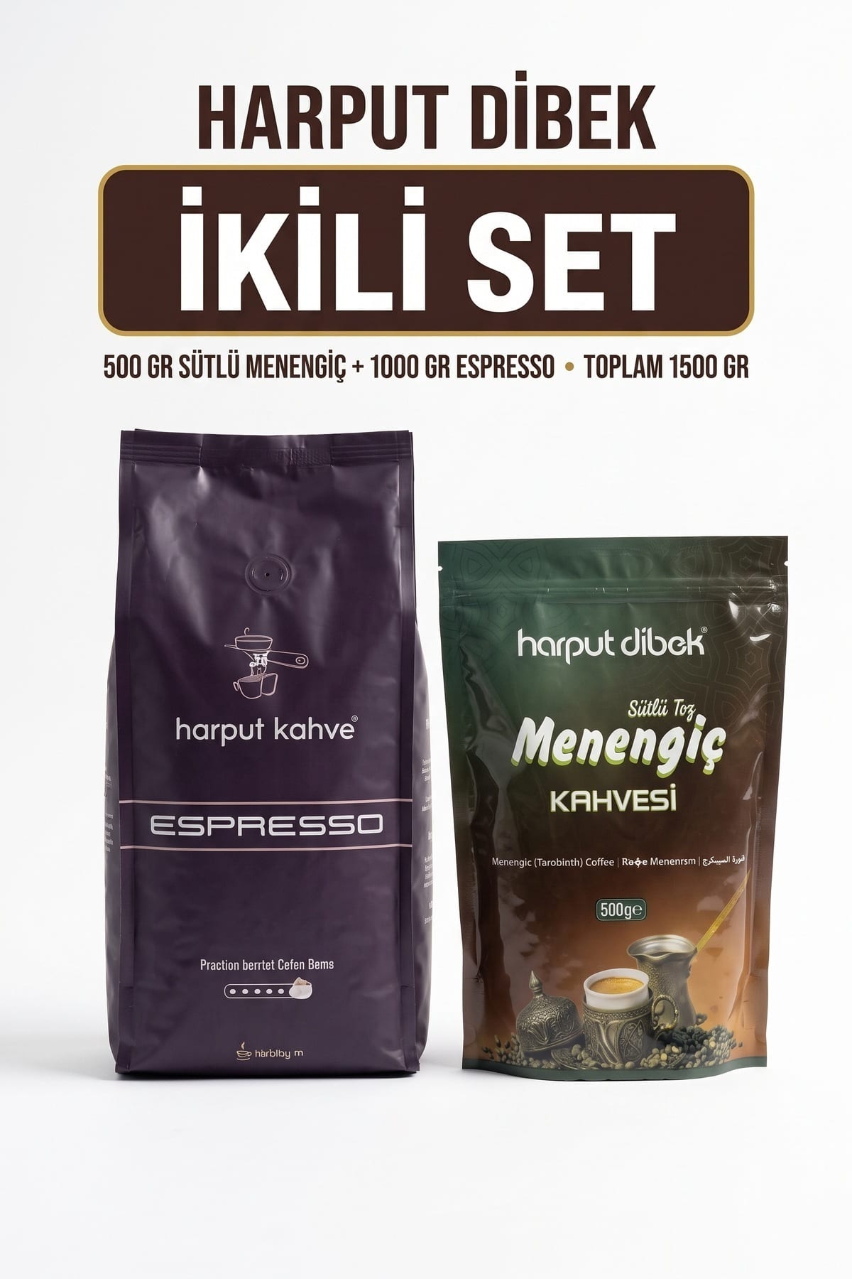 c366827bd86adc7d.jpg İkili Set 500 gr Menengiç Kahvesi + 1 kg Espresso Çekirdek - Görsel 1