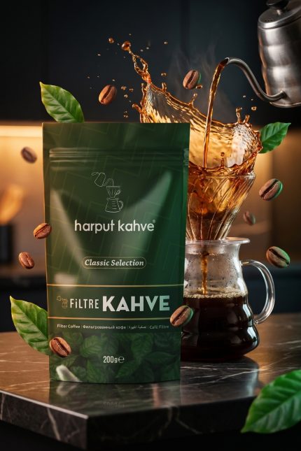 Harput Kahve Filtre Kahve 200 gr Öğütülmüş Classic Selection French Press Uyumlu Filter Coffee - Görsel 5