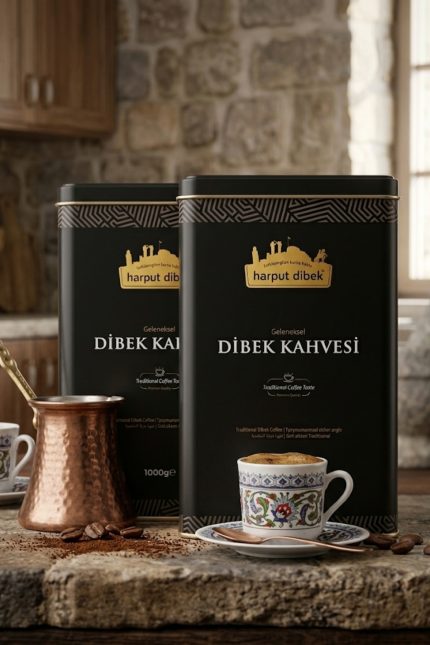Kahvesi 1000 gr 2'li Metal Kutu Toplam 2 kg Geleneksel Kakuleli Dibek Kahvesi